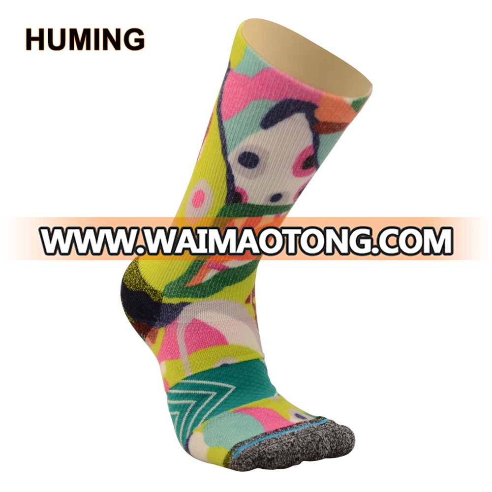 Wholesale 3D digital Cushioned custom print socks